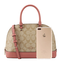 COACH/蔻驰女士时尚小号贝壳包手提包 单肩斜挎多用包 27583
