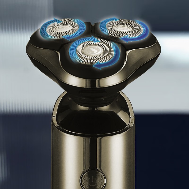 西屋(Westinghouse)男士电动剃须刀家用刮胡须刀充电式全自动剃胡子刀生日礼物R305 龙胆蓝高清大图