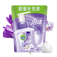 滴露(Dettol)泡沫洗手液兰花香沁225ML儿童洗手液 易冲洗