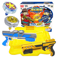 灵动创想双核聚能套装-岩武炫灯裂岩巨盾星辉圣剑寒星炫灯极寒冰刃钢甲蜘蛛GT0302陀螺男孩玩具