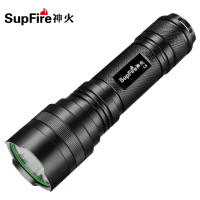 SupFire神火L6强光手电筒26650大容量可充电电池户外骑行R5S防水抗摔远射王LED巡逻照明灯