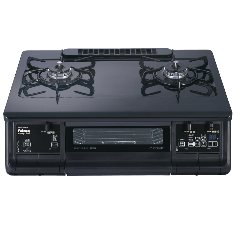 日本进口百乐满燃气灶everychef标准版台式两眼灶煤气炉自动烤天然气PA-380WA-L