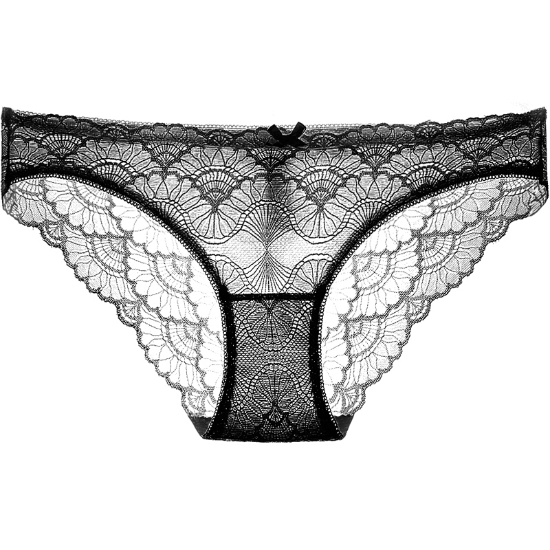 波迷娜bomina内裤女性感透明性感内裤蕾丝日系少女诱惑薄透明魅惑低腰