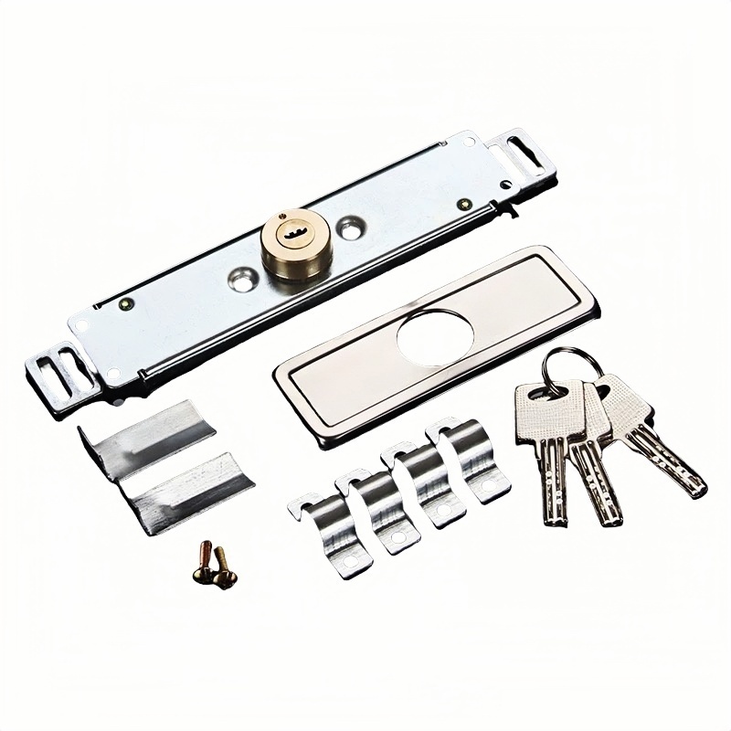 依诺九吉 通用卷帘门锁卷闸门锁月牙锁芯 多型号 把高清大图