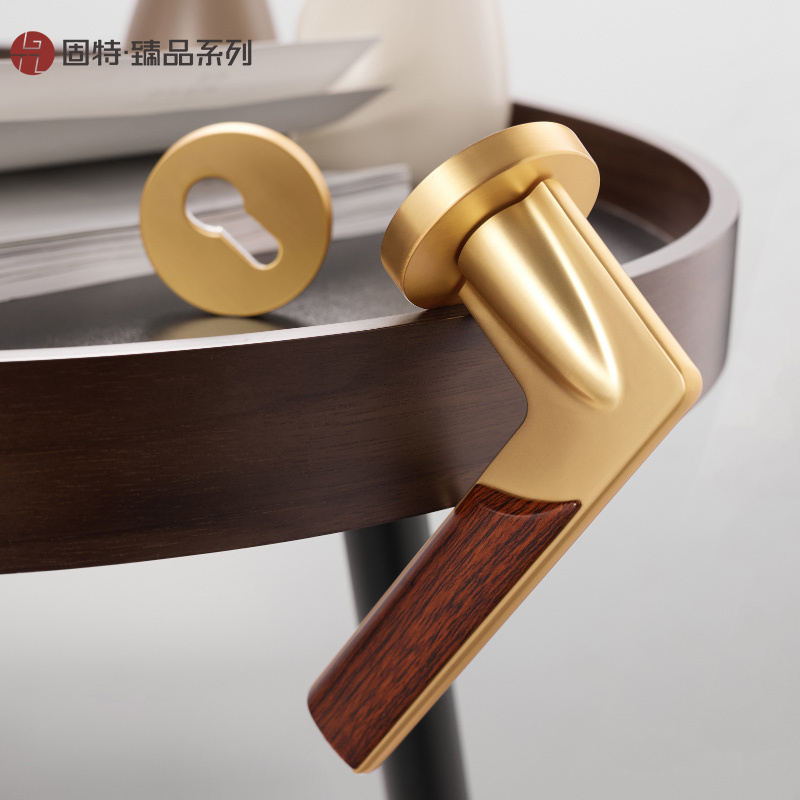 固特gute门锁室内卧室执手锁家用木门锁具简式轻奢门把手臻品系列962