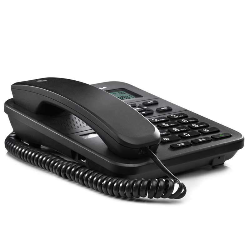 摩托罗拉(MOTOROLA) CT202C普通家用/办公话机来电显示电话机商务有绳座机(黑色)高清大图