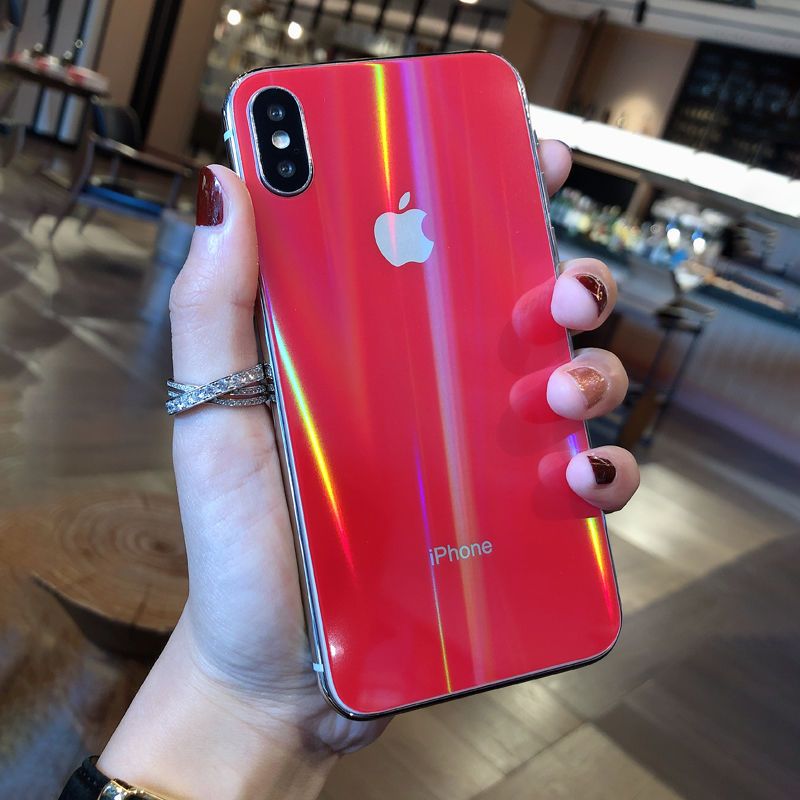 苹果8plus钢化膜后膜iphonex背膜后盖7plus改色彩膜6sp手机后贴膜