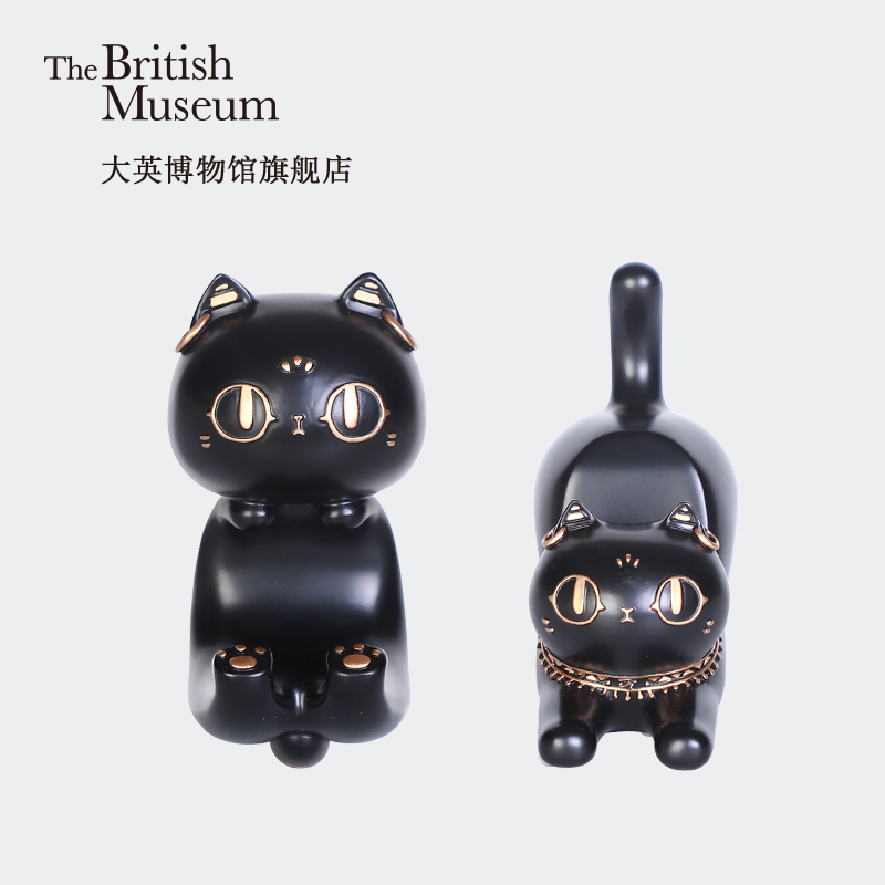 大英博物馆 - 安德森猫和她的朋友们系列伸懒腰趴趴猫手机支架 1002317高清大图