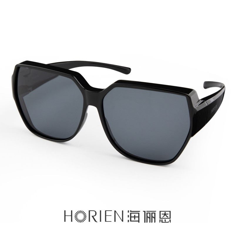 海俪恩 偏光墨镜套镜太阳镜女可套近视眼镜开车专用墨镜男防紫外线NT002P01