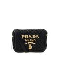普拉达(PRADA)女士手提单肩包编织皮革斜挎包春夏休闲度假金饰时