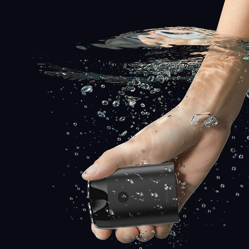 超人(SID)剃须刀 电动双头刮胡刀 迷你旅行 便携式胡须刀 男朋友生日礼物RS218 暗夜黑便携2系全身水洗高清大图