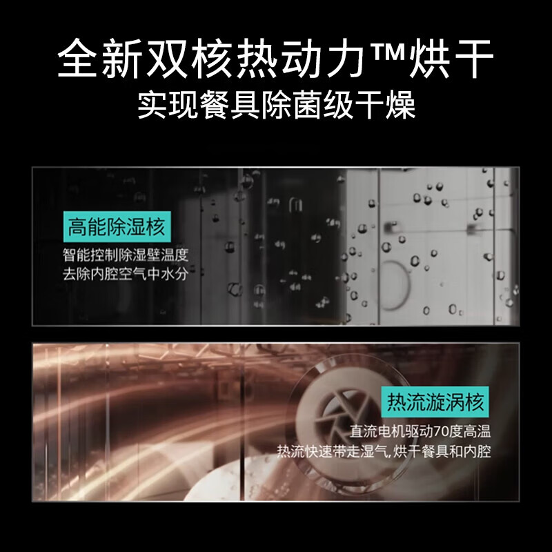 西门子SJ43HB25MC 智净魔方嵌入式洗碗机 18套家用大容量 全新双核热动力烘干 240小时长效抑菌存高清大图