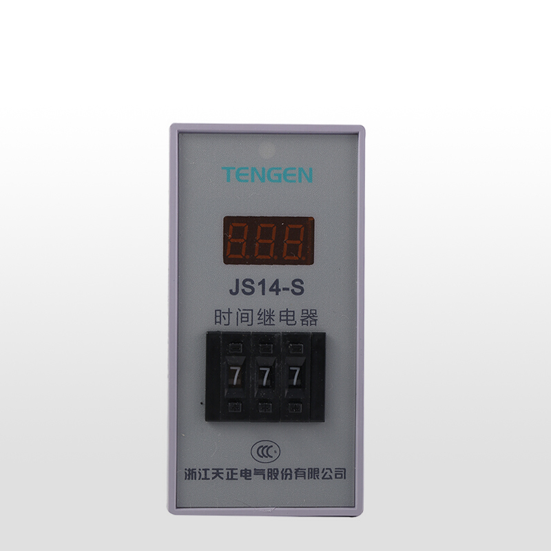 天正电气 JS14-S面板安装式 5A 220VAC 1min…999min 2C/O 03040090411时间继电器