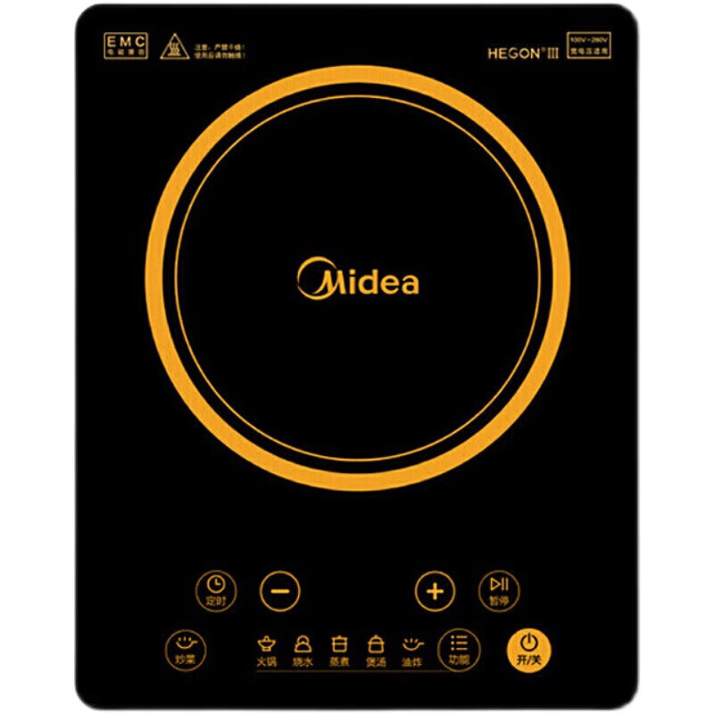 美的电磁炉家用2200W大功率触控按键耐用电磁灶火锅炉 C22-HT2218HM