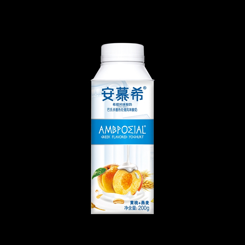 伊利200g利乐冠安慕希黄桃燕麦味 常温酸奶200g*10