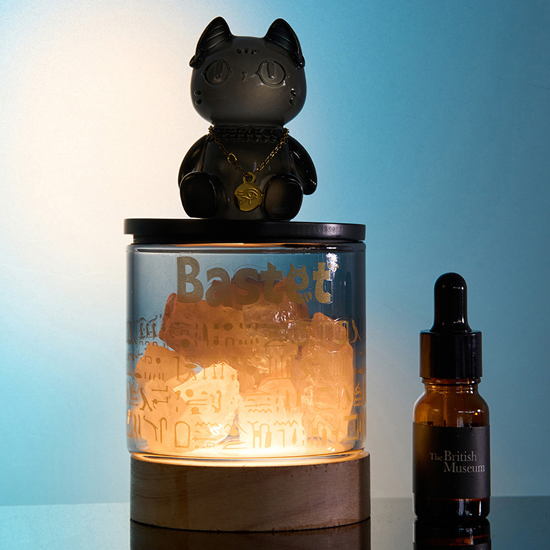 大英博物馆 安德森猫和她的朋友们系列晶石香薰灯摆件香氛礼盒 1002437高清大图