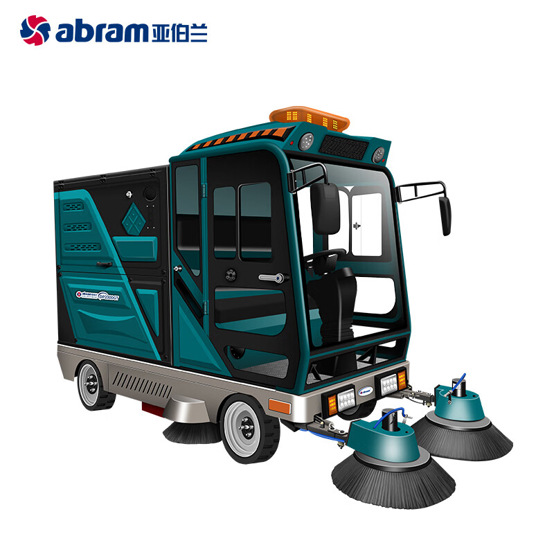 亚伯兰(abram)YBL-DP2300GT8 四轮驾驶式扫地车48V200A工厂商用 市政环卫 带240升垃圾桶