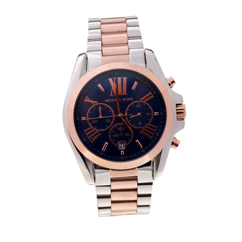 michaelkorsmk迈克科尔斯手表时尚钢带圆盘三眼石英表女mk5605系列