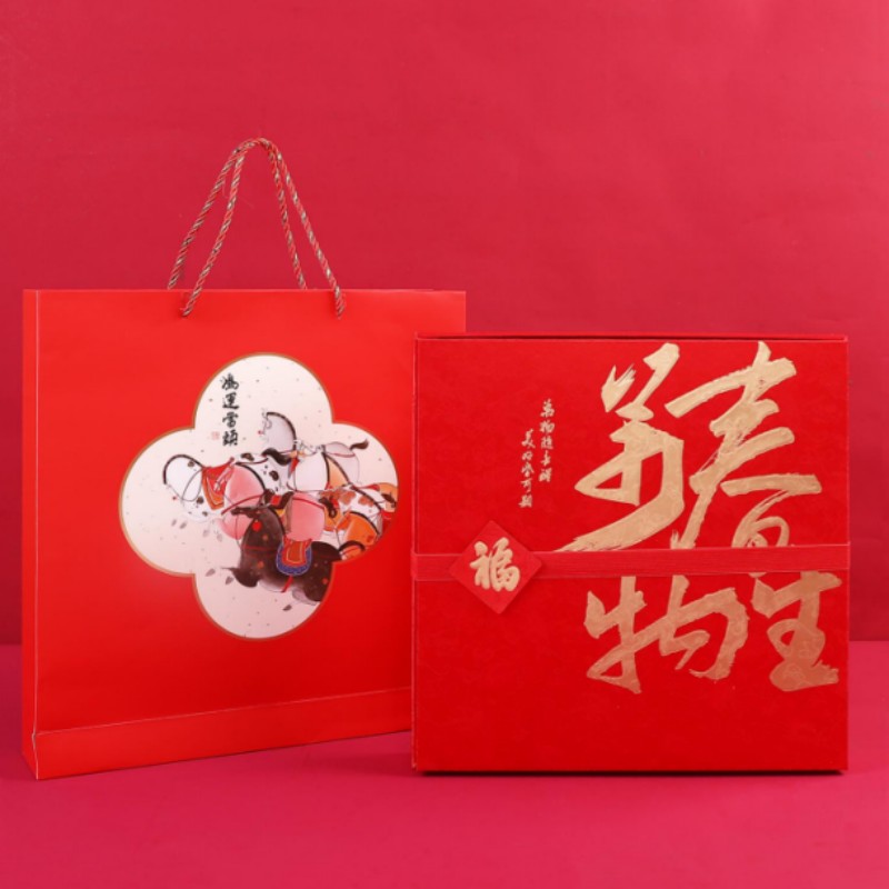 连联红 春生万物-四海皆春对联春联套装 接鸿福步高清大图