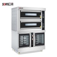 SOR松润 商用烤箱 学校烘焙店用烤箱 SOR-J126智能商用豪华电烤箱带发酵箱一体机2层4盘+10盘发酵箱584L