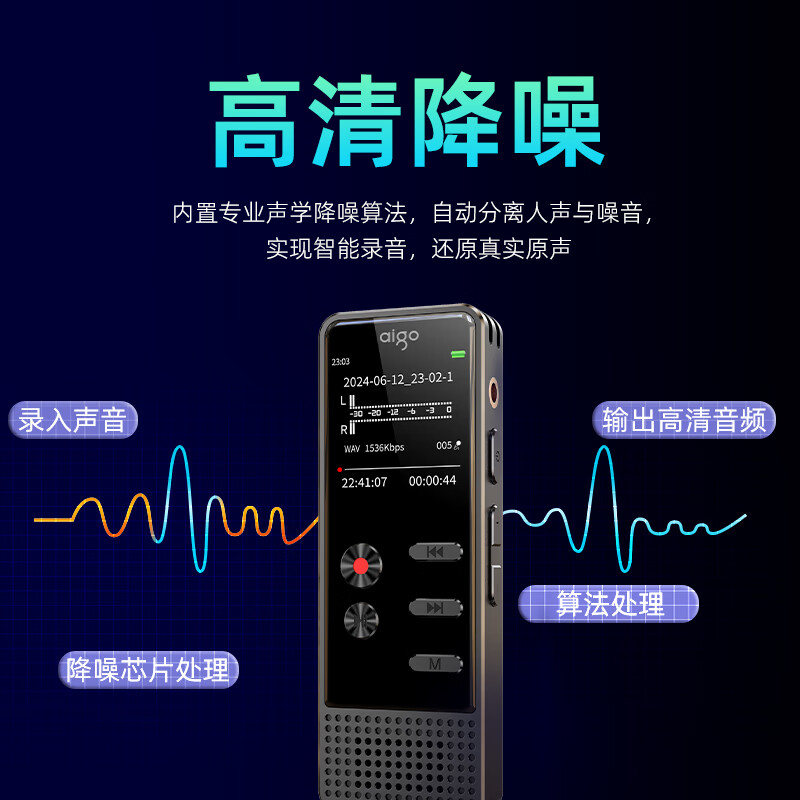 爱国者R3377录音笔32GB计价规格单位:个高清大图