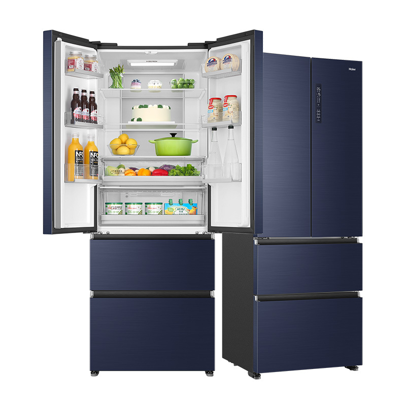 海尔(Haier)431升法式多门冰箱 阻氧干湿分储 母婴变温空间 家用电冰箱BCD-431WGHFD58B9U1