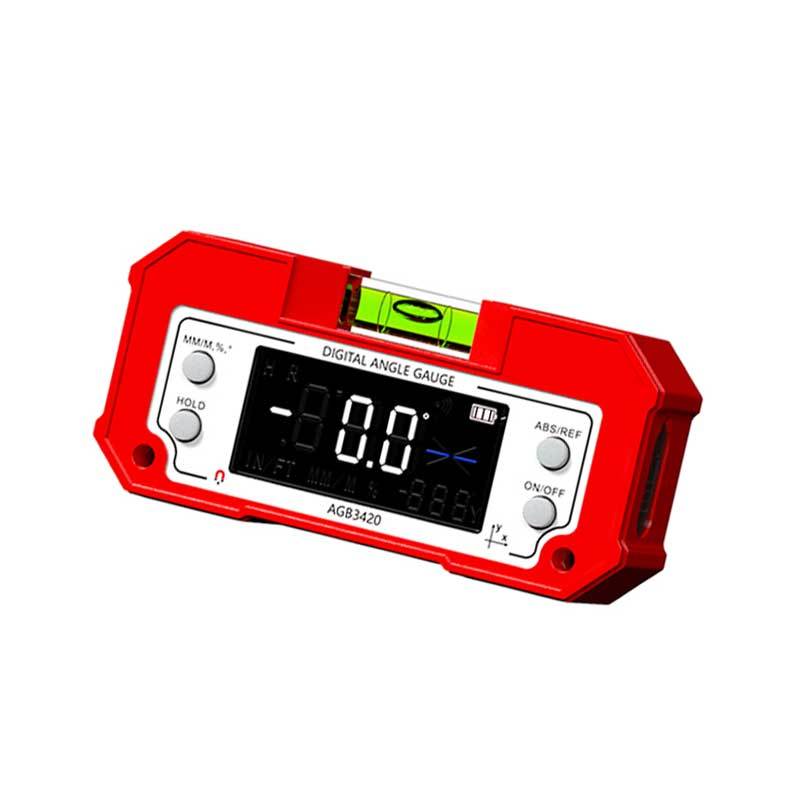 ZHIO 激光倾角仪盒 长形高精度数显倾角盒 AGB3420 双轴测量 双面磁吸