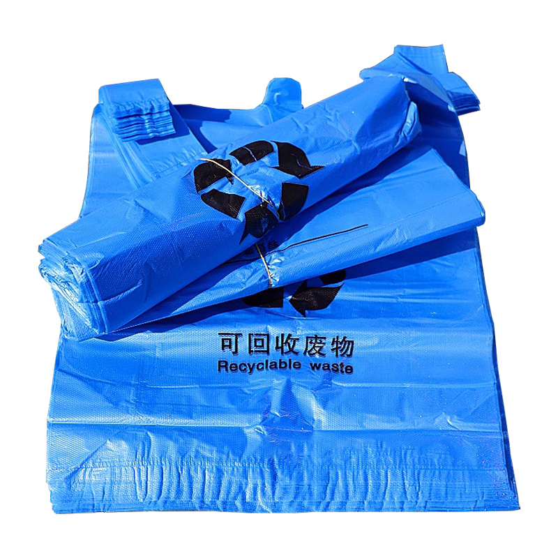 圣承启蓝色垃圾袋 50*56cm 包高清大图