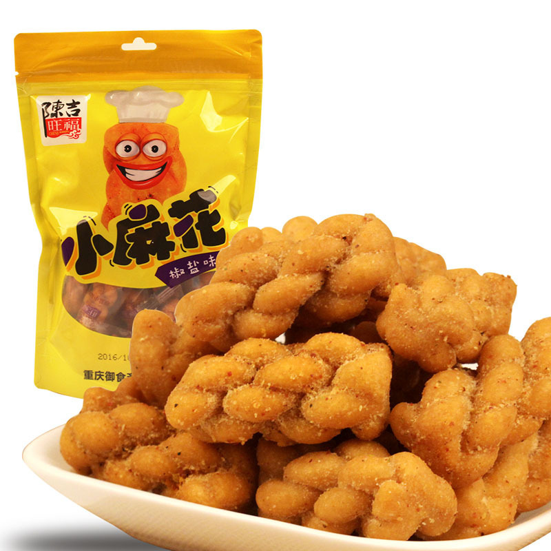 陈吉旺福椒盐小麻花袋装168g重庆特产传统糕点 零食小吃