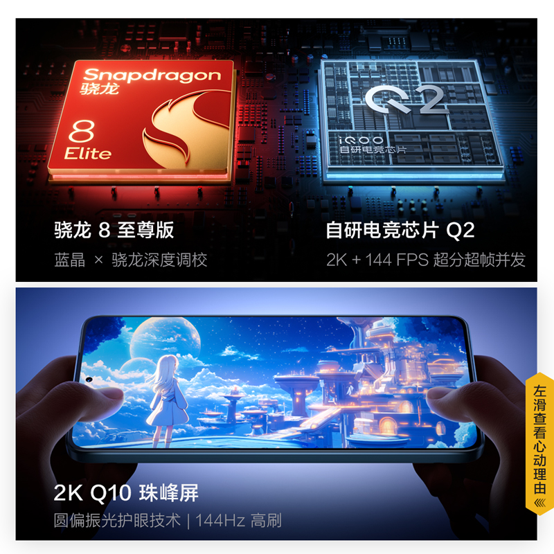iQOO Neo10 Pro+ 驰光白 12GB+256GB 全网通5G新品手机骁龙8至尊移动版旗舰芯片6800mAh蓝海电池超级快充120W高性能电竞游戏拍照游戏学生手机高清大图