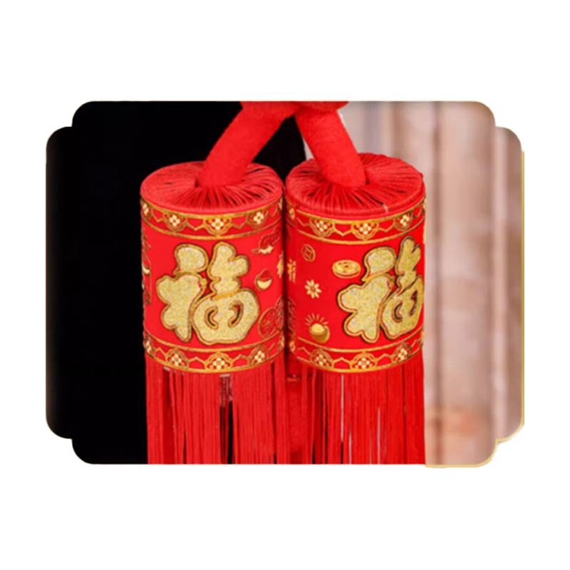 锦瑞星春节福字精品立体中国结挂件20#金福挂鱼/个高清大图