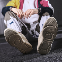 魅惑丛林(MEIHUOCONGLIN)休闲鞋男小白鞋韩版小熊鞋个性网面运动休闲鞋男 2019新品推荐简约时尚情侣男生鞋子