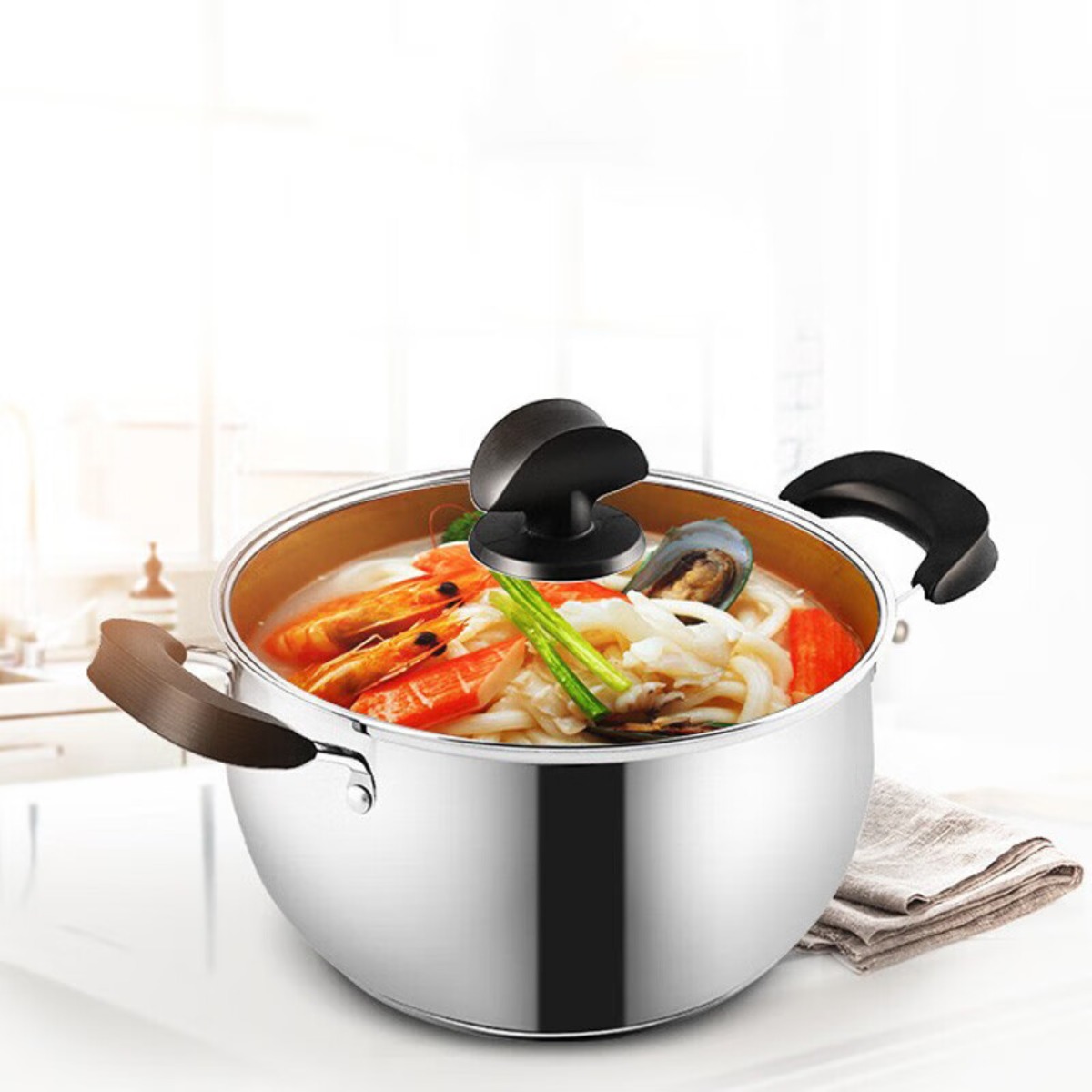 炊大皇(COOKER KING)弧形不锈钢汤锅CK80318高清大图