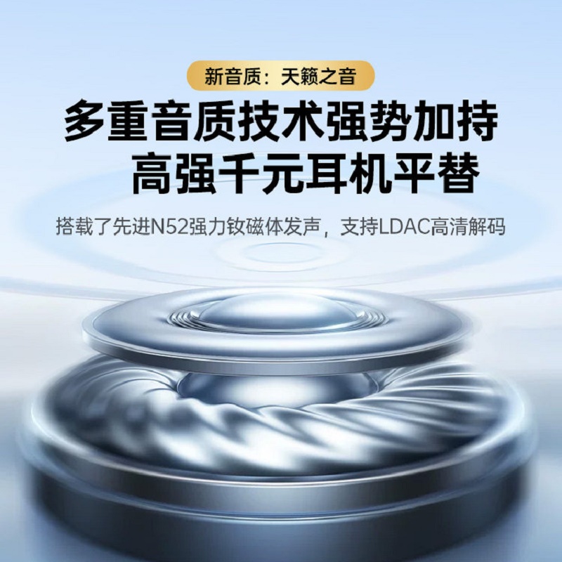 绿联H6 Pro+蓝牙耳机半入耳自适应降噪音乐长续航运动无线适用苹果华为小米WS215高清大图