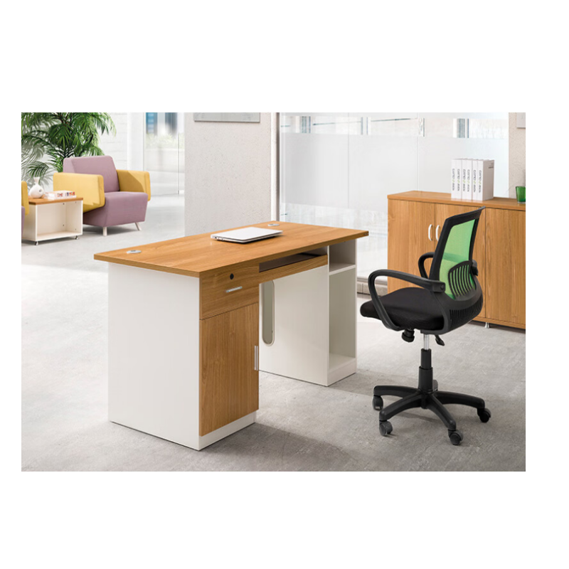 一利办公桌/电脑桌 YL-MQ141 /1400mm*700mm*750mm 张高清大图