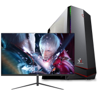 铭能 12代i7 12700F十二核/GTX1650独显/16G内存/512G固态 组装机 台式电脑 台式机 电脑主机 家用办公电脑 商务设计学生直播赛博朋克游戏电脑+27英寸全套