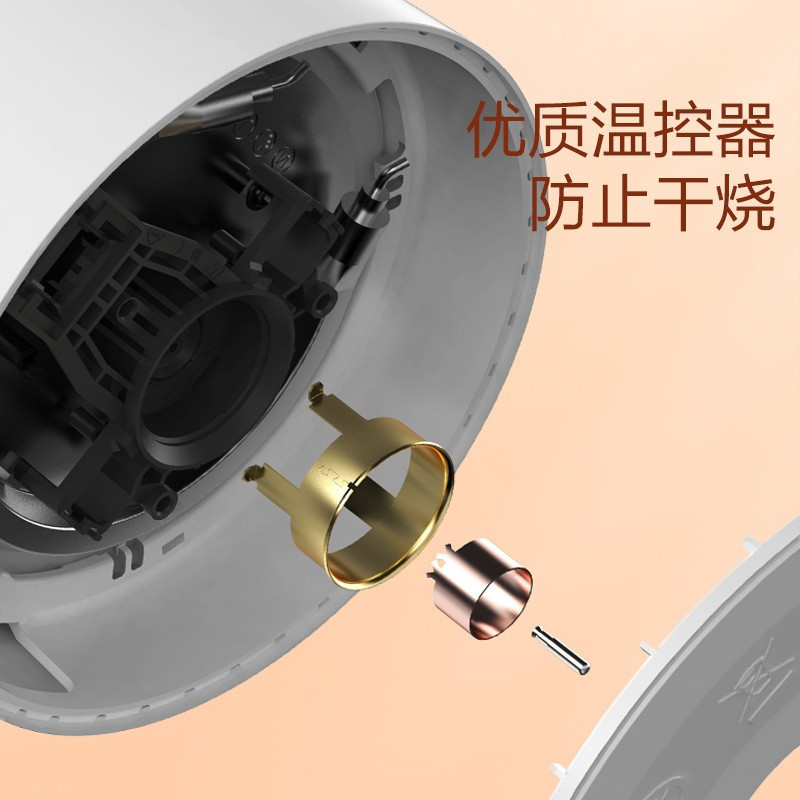 布谷(BUGU)电水壶电热水壶烧水壶双层防烫 全钢无缝内胆 精准温控1.7L 防干烧BG-K2P