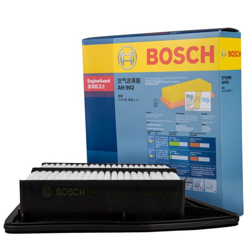 国博世(BOSCH)空气滤清器0986AF2254 空气滤芯别克君威 3.0L 02-06款09后经典福克斯1.82.0