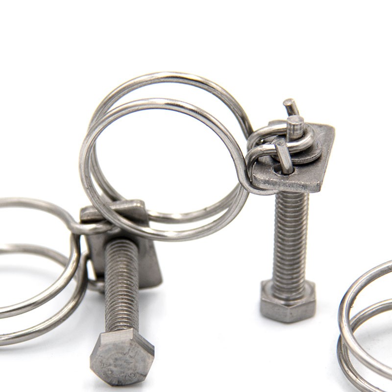 冰禹 双钢丝卡箍 BY-526 304不锈钢 100-105*3.0mm 15个 1包高清大图