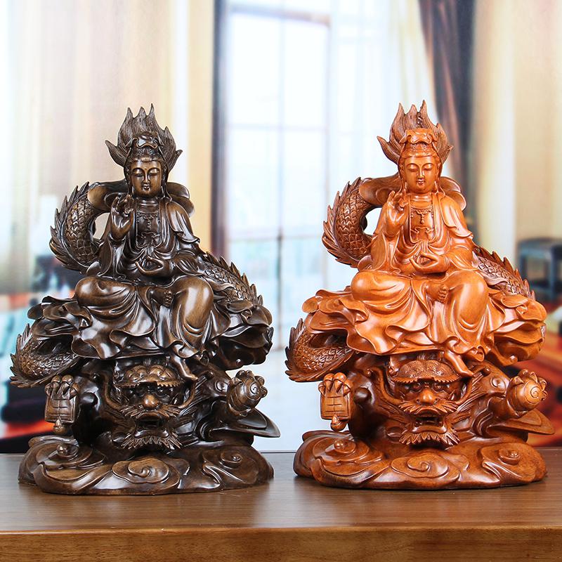 美帮汇降龙观音佛像摆件海观世音菩萨店铺家用供奉工艺摆设高清大图