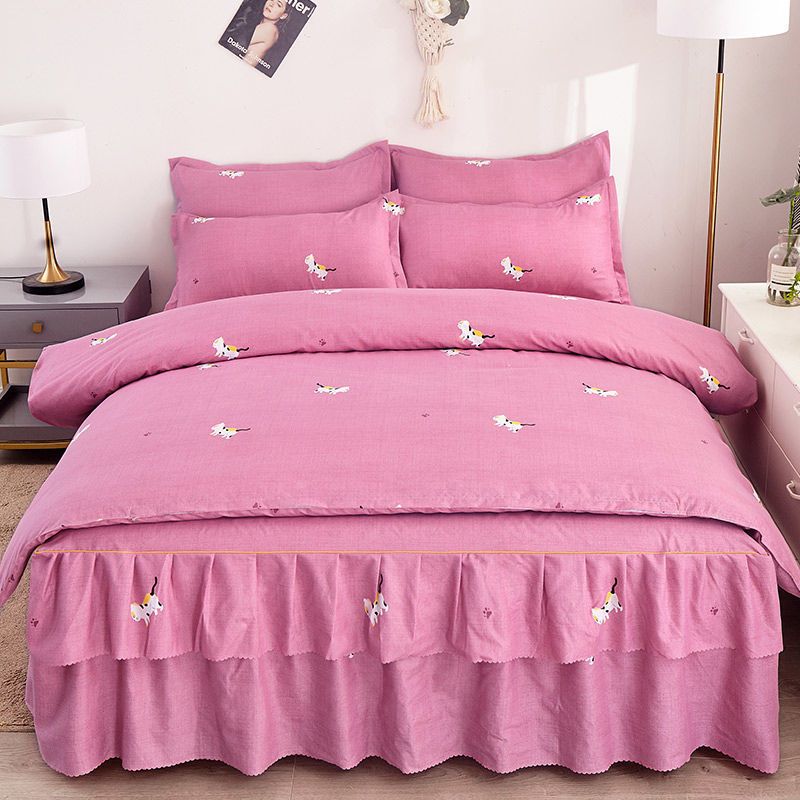 sleepybear网红公主风韩式床裙床罩款四件套床单被罩被子床上用品三