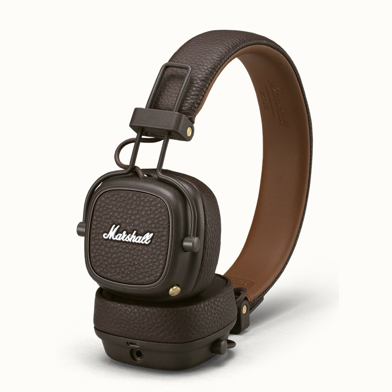 马歇尔(Marshall)Major Ⅲ Bluetooth头戴式无线蓝牙可折叠 3代耳机 棕色