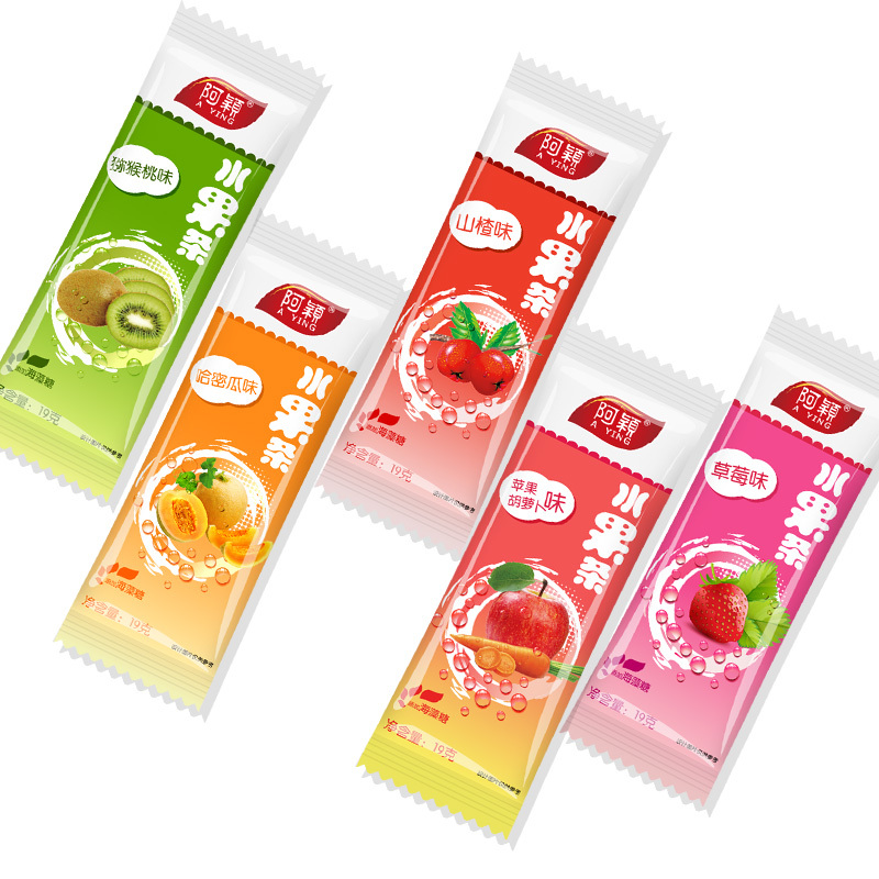 阿颖儿童零食 什锦水果条水果棒果丹皮190g/盒