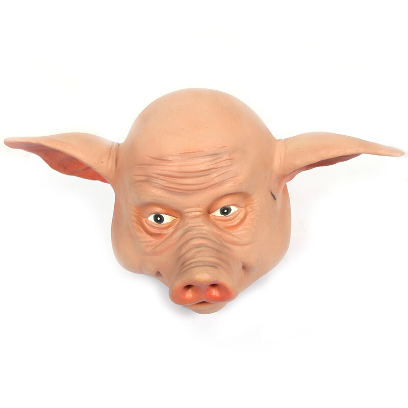 出口欧美乳胶面具 人头套面具 猪八戒面具头套 环保乳胶