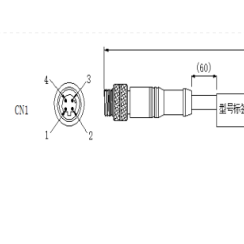 华睿科技 5000P网线 CABNET-M12A4-RJ45-05 标准外部线-黑色-5M 不涉及维保高清大图