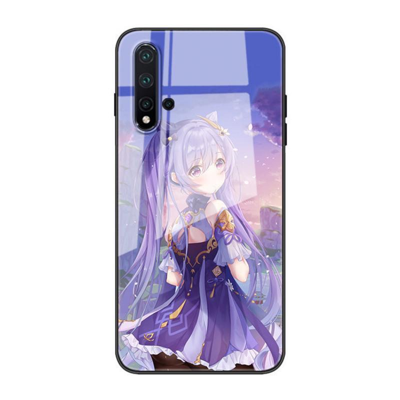 原神刻晴手机壳华为nova7/6se/5ipro/3e/p40/畅享20plus/10/9玻璃 图1