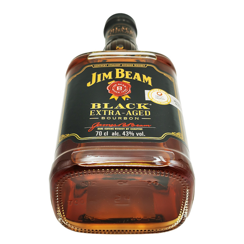 金宾美国黑牌波本威士忌原瓶装进口可乐桶烈洋酒700ml