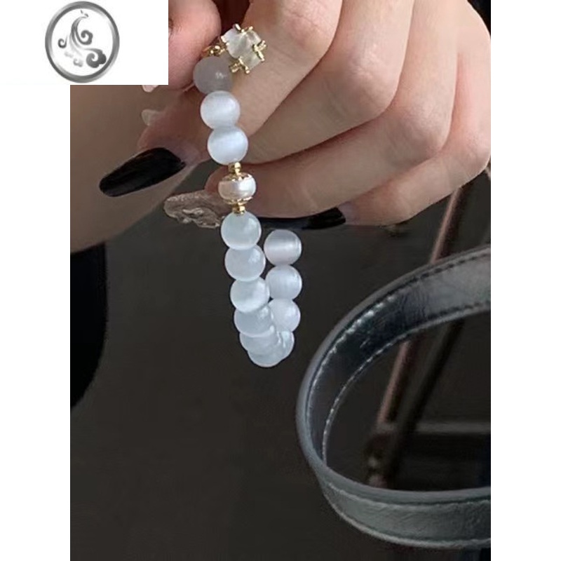 JiMihucares「月下」猫眼石能量水晶手链女闺蜜文艺手串礼物精致高清大图