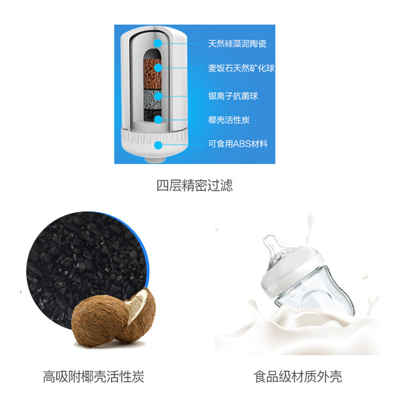 安之星净水器水龙头净水器家用水龙头过滤器自来水过滤器厨房净化 安之星AZX-JSQ-03L5 (透星)