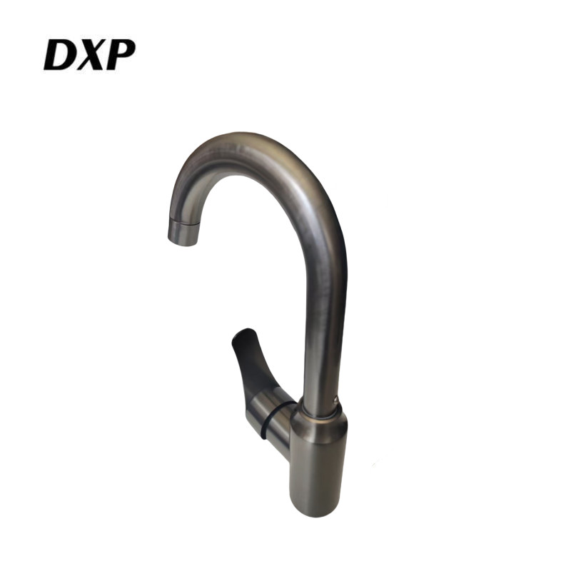 DXP 单孔冷热小弯枪灰水龙头 4分冷热 个